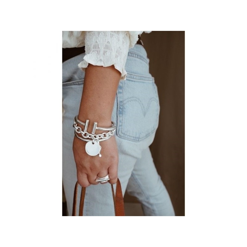 Bracelet maille forcat Secret de Cuir