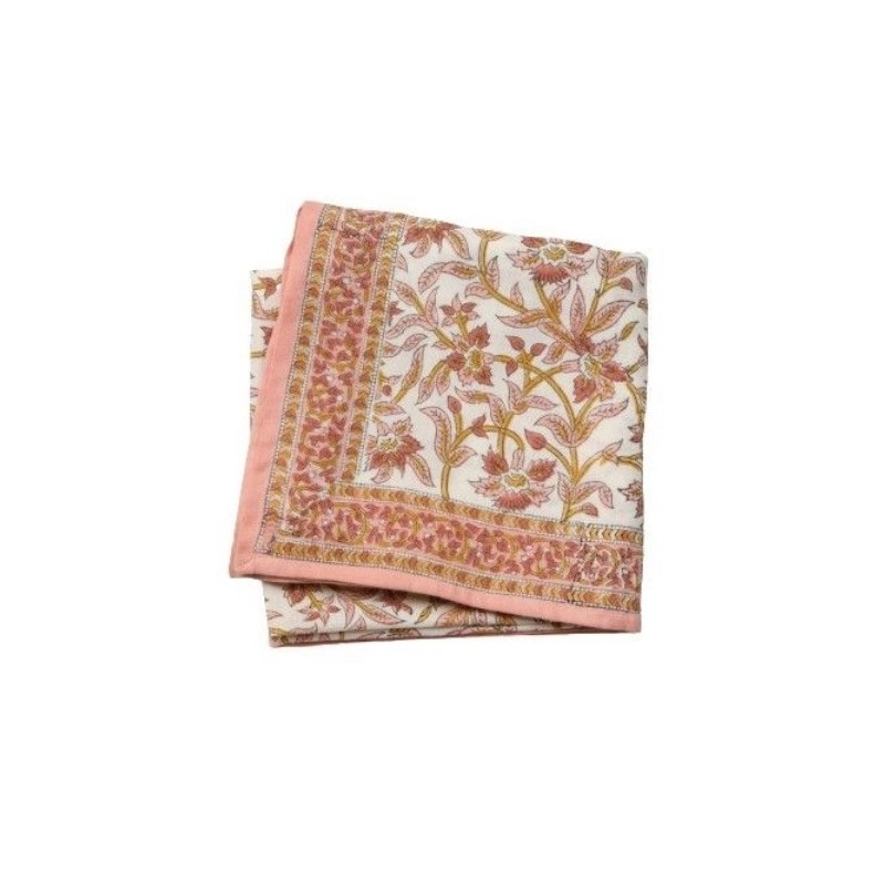 Foulard Curcuma Ecru pink Gd