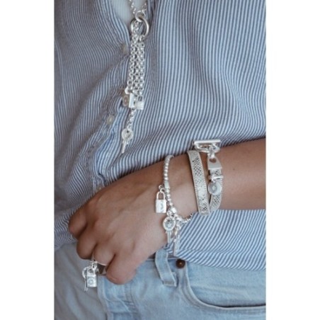 Bracelet Steph Serpent Blanc 