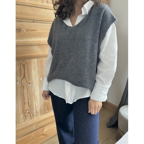 Pull Lilian Gris foncé