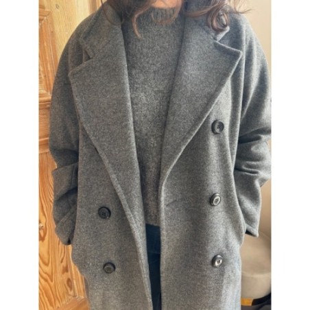 Manteau Danae long Gris 