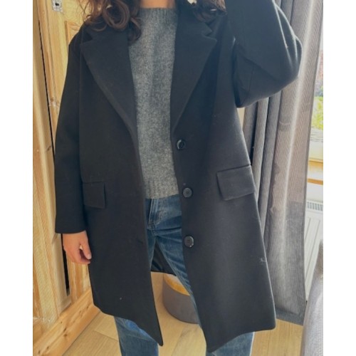 Manteau court Dana noir 