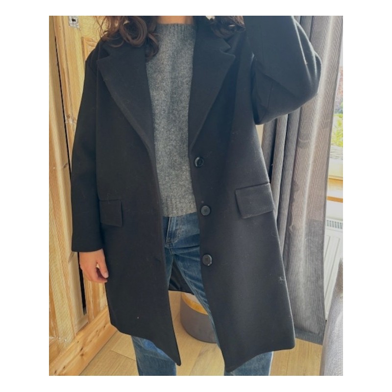 Manteau court Dana noir