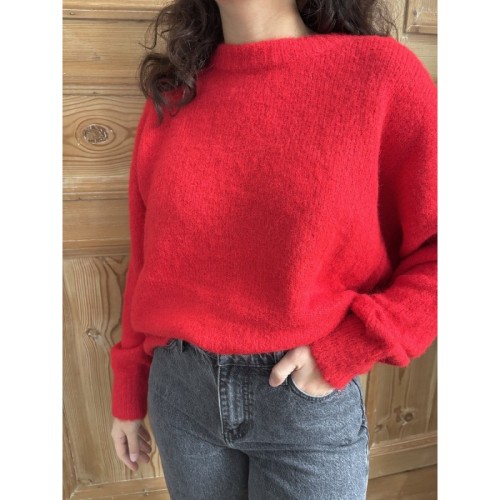 Pull Flavie rouge