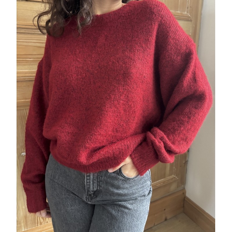 Pull Flavie bordeaux