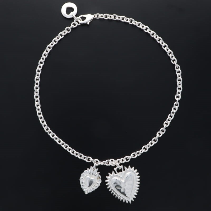 Collier 2 coeurs ex-vexo