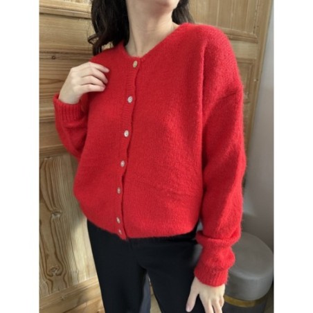 Gilet Charlyse rouge