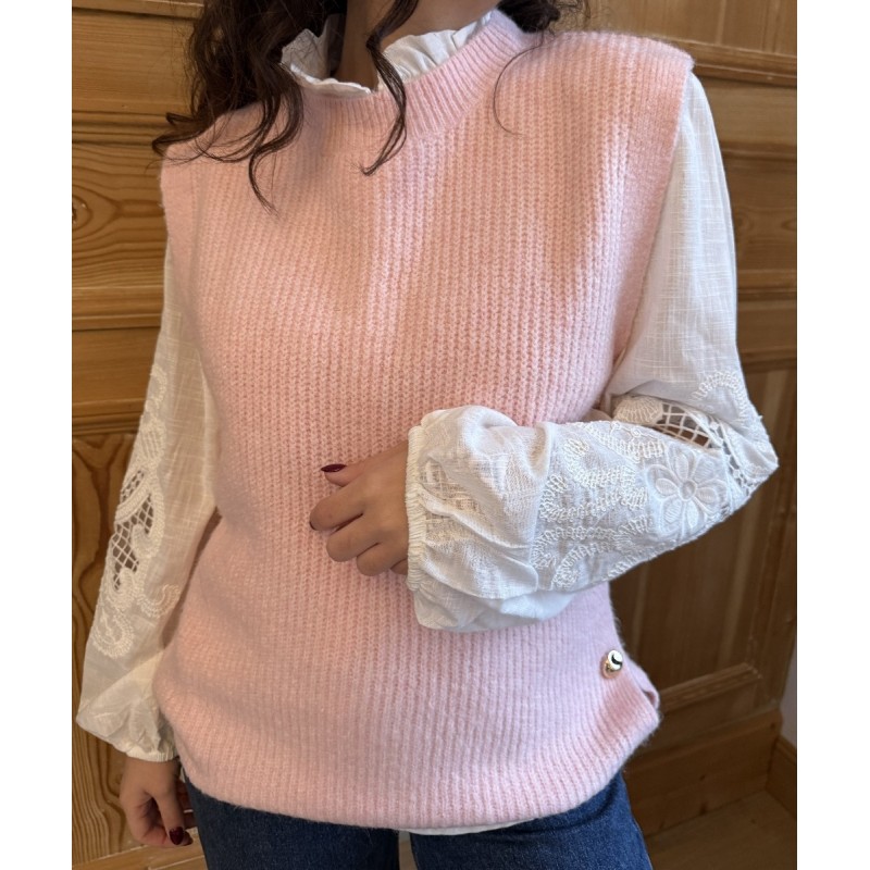 Pull Carla Rose pâle 