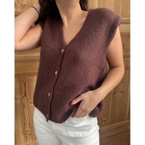 Gilet Thea Choco 