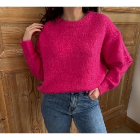 Pull Lilian fuschia