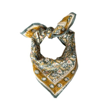 Petit Foulard Absynthe Vert de Gris 