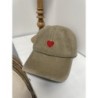 Casquette coeur rouge